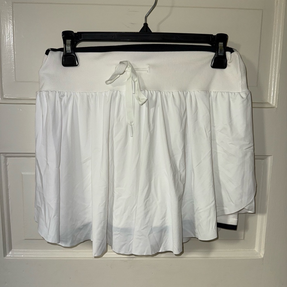 All in Motion White and Black Athletic Skort